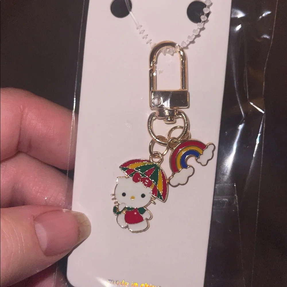 Hello Kitty bundle socks, necklace, earrings, zipper pull, coin purse nwt